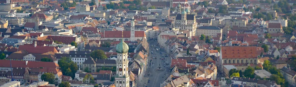 Panorama der Augsburger Innenstadt