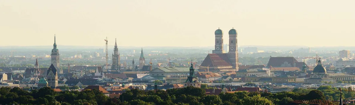 Stadtansicht von München mit Frauenkirche