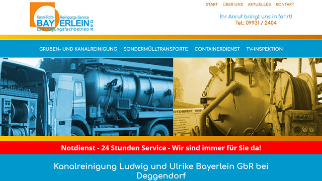 Kanalreinigung Ludwig & Ulrike Bayerlein