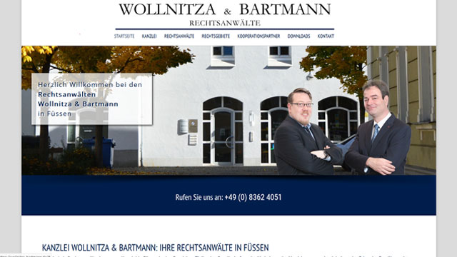 Kanzlei Wollnitza & Bartmann: Ihre Rechtsanwälte in Füssen