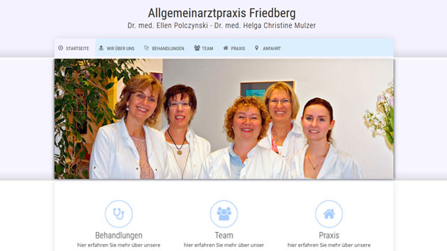 Webdesign Friedberg Augsburg für Hausarzt