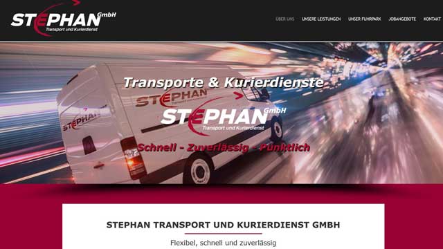 Homepage für Kurierdienst Augsburg