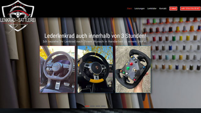 Lederlenkrad Augsburg - Webdesign Augsburg