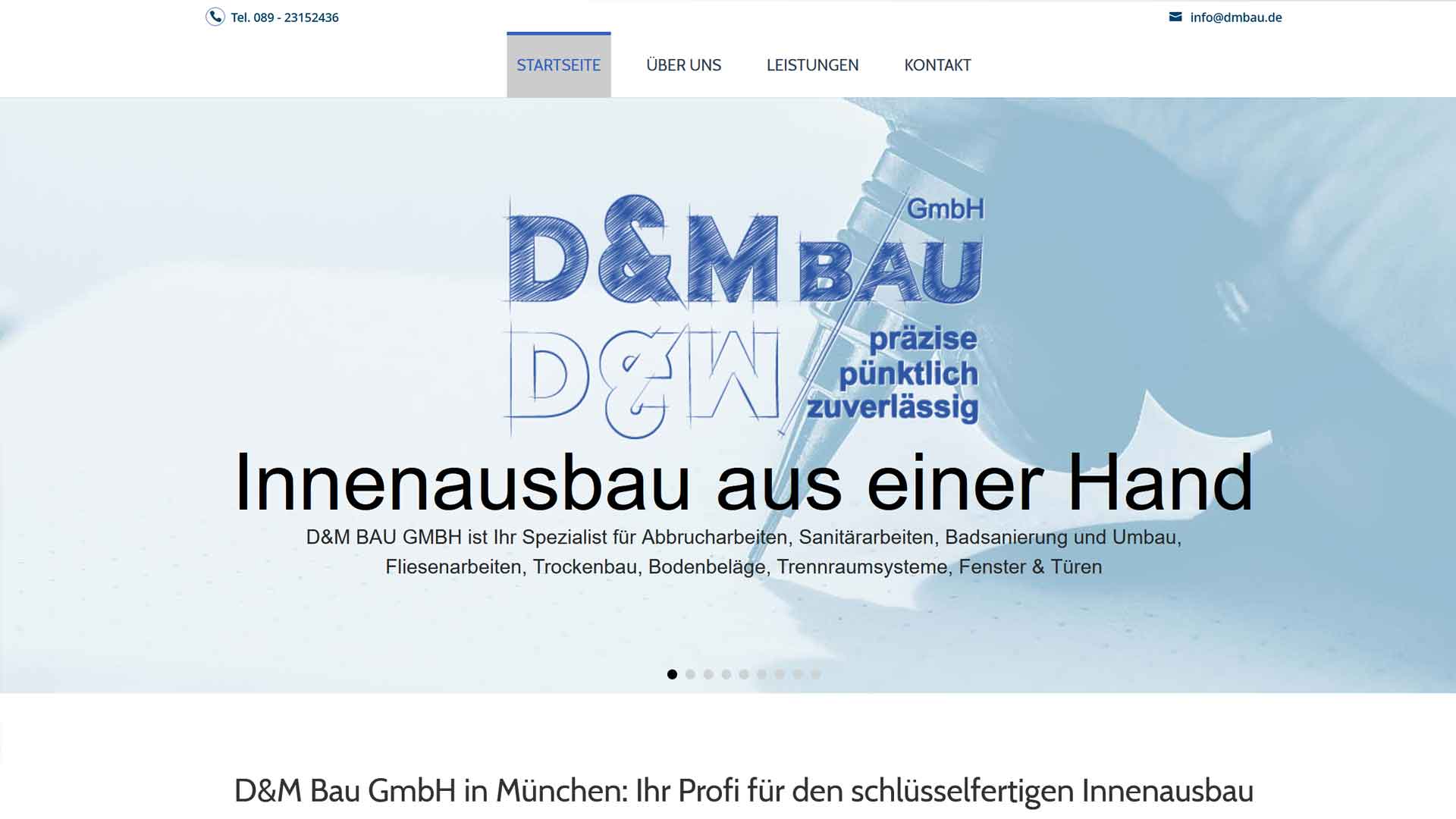 Werbeagentur für Webdesign in Augsburg – D&M Bau München
